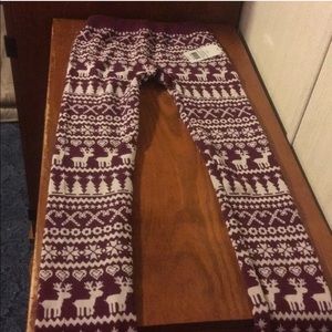 NWT, Merrywear, Belk, kids fleece leggings, XL